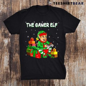 The Gamer Elf Funny Gifts Woman Christmas Gaming Xmas Shirt
