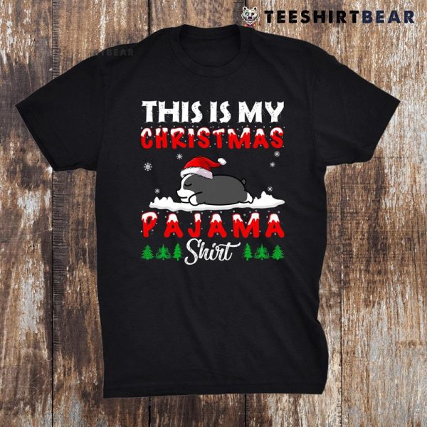 This Is My Christmas Pajama Boston Terrier Dog Funny Xmas Shirt