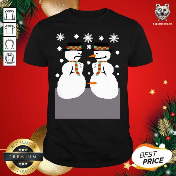 Top Snowman Nose Thief Ugly Christmas Shirt