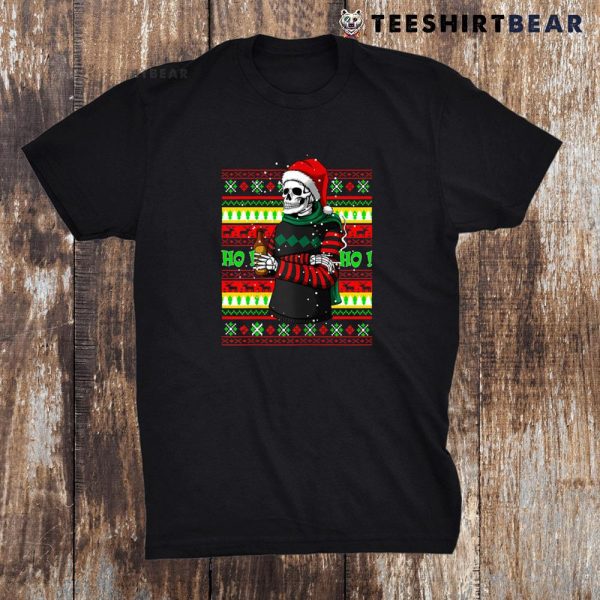 Ugly Christmas Skull Santa Shirt