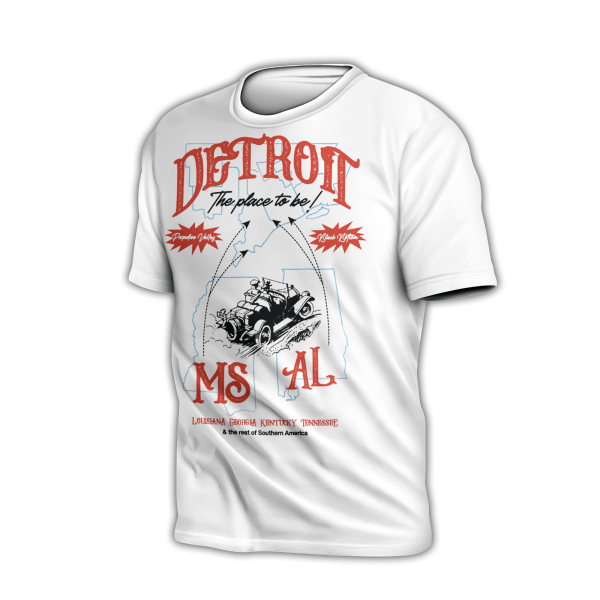 313 DAY TEE WHITE SHIRT DETROIT – THE PLACE TO BE