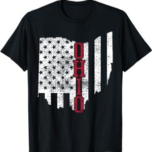 4th Of July Ohio USA US Flag States Vintage T-Shirt