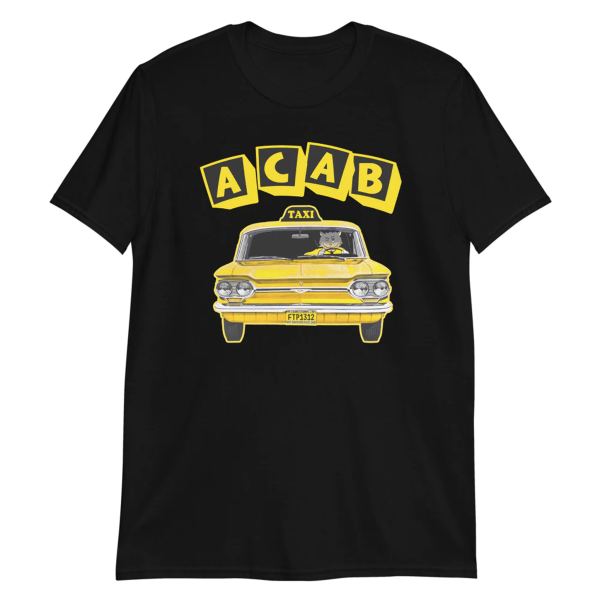 Acab Cat Taxi Shirt Black