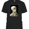 Aesthetic Van Gogh Skeleton Streetwear Fashion Graphic Tee T-Shirt