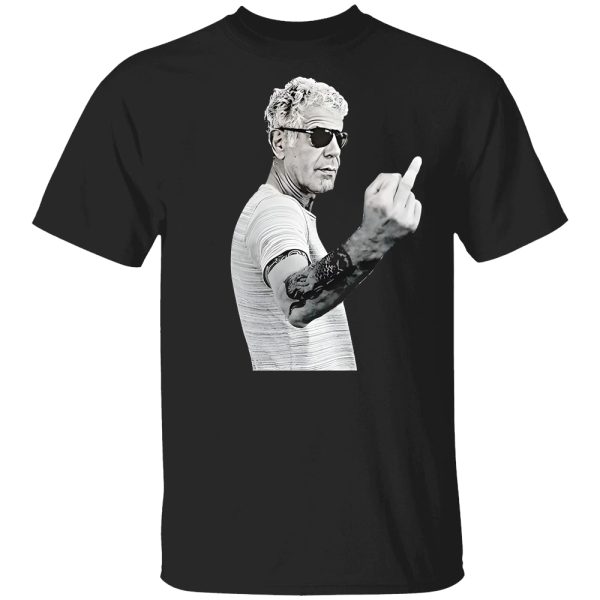 Anthony Bourdain Middle Finger Shirt