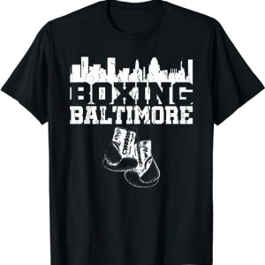 Baltimore Skyline Boxing Gloves T-Shirt