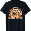 Baseball Fan Vintage 1963 60th Birthday T-Shirt