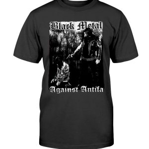Behemoth Frontman Black Metal Against Antifa Shirt