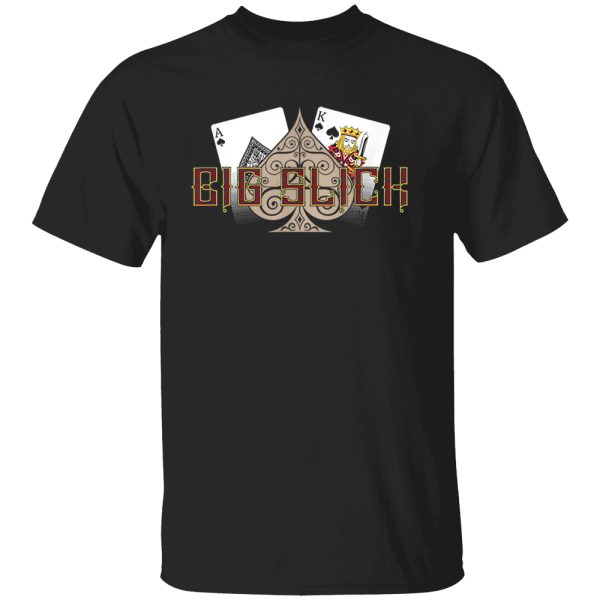 Big Slick Ace of Spade King of Spades Poker Shirt