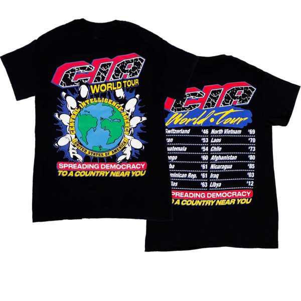 CIA World Tour – Spreading Democracy To A Country Near You Shirt