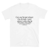 Can We Forget About The Things I Said When I Was Drunk And When I Was Sober Shirt