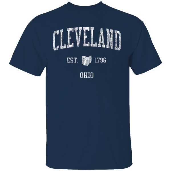 Cleveland Ohio OH T-Shirt Vintage Retro Sports