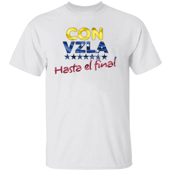 Con Venezuela Hasta el Final Maria Corina Machado Edmundo T-Shirt