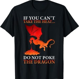 Cool Dragon Flame-Spewing Flying Mythical Creature T-Shirt