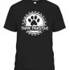 Dog Paw print Pawsitive Pet lover T-Shirt