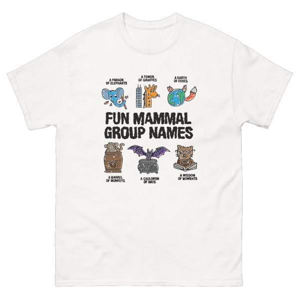 Fun Mammal Group Names Shirt