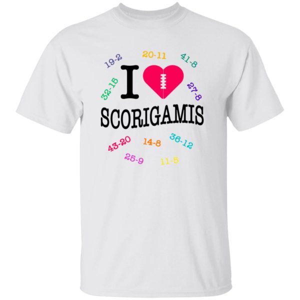 I LOVE SCORIGAMIS SHIRT Jake Marsh