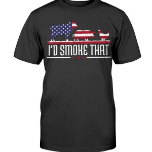 I’d Smoke That Patriot BBQ Barbeque Cook Chef T-Shirt