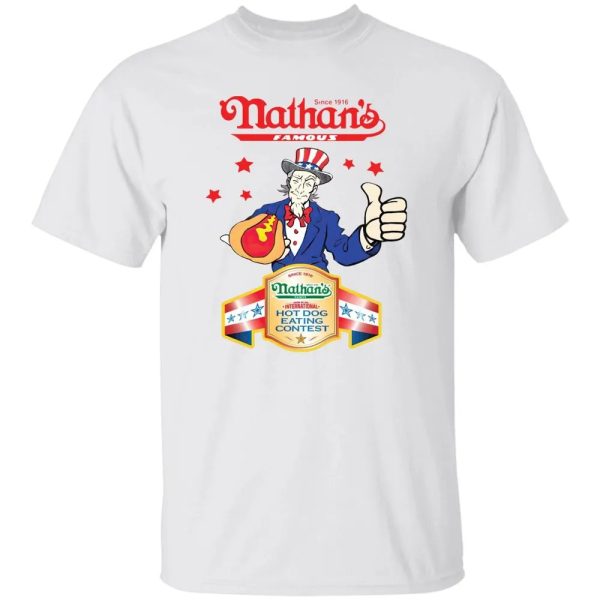 Joey Chestnut Nathans Hot Dog Shirt