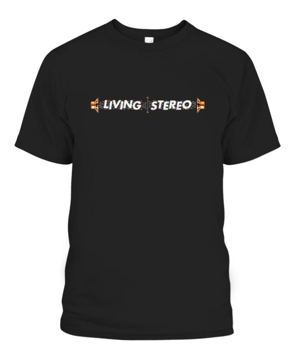 Living Stereo Full Color Arrows Speakers Design T-Shirt