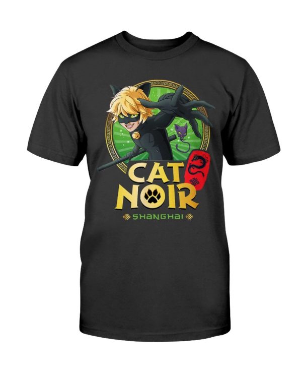 Miraculous Shanghai Cat Noir Fighting Pose T-Shirt