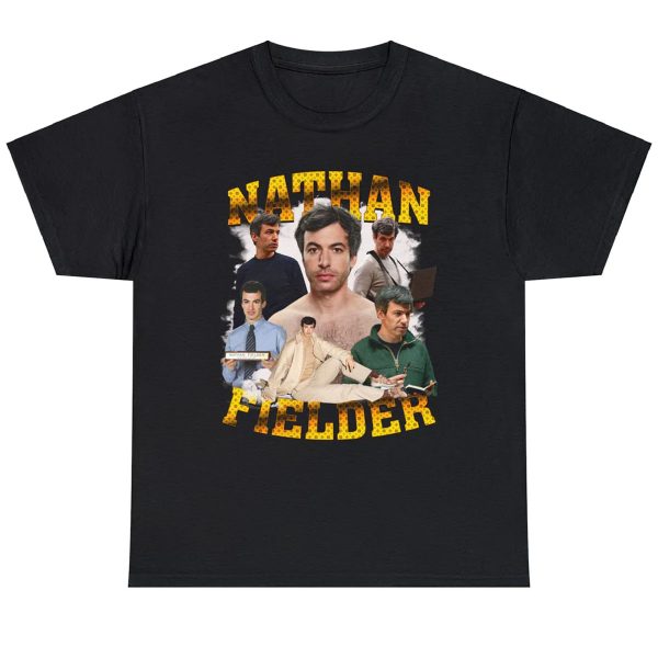 NATHAN FIELDER Vintage Shirt Retro Button Down Tee