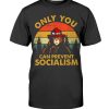 Only You Can Prevent Socialism Bear Camping Vintage T-Shirt