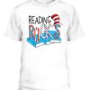 Reading Rocks Book Teacher Red White Stripe Students Kids T-Shirt
