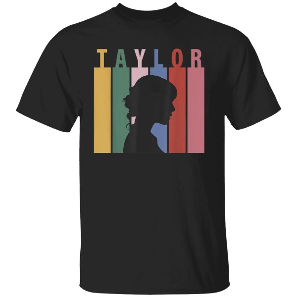 Retro Taylor First Name Personalized Groovy Birthday Girl T-Shirt