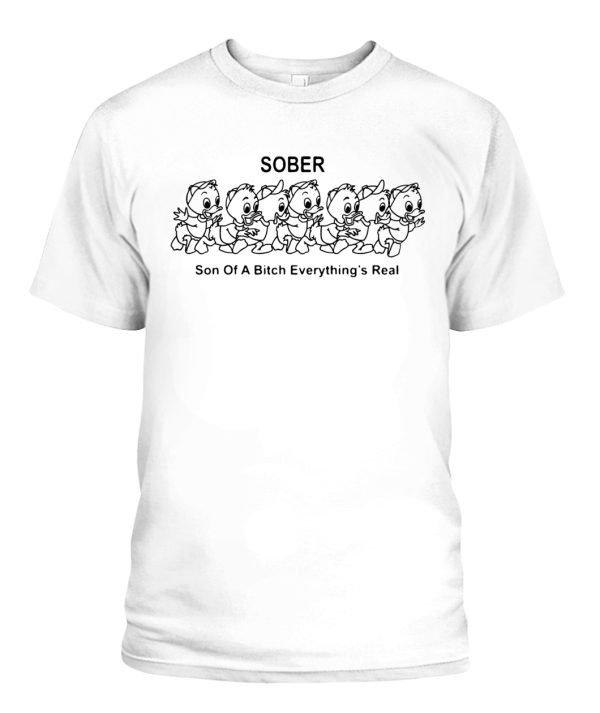 SOBER SHIRT Son Of A Bitch Everything’s Real, Donald Duck kleurboek