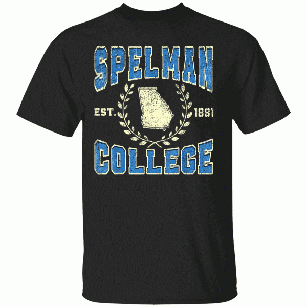 Spelman Vintage Retro College University Athletic Sports Tee T-Shirt