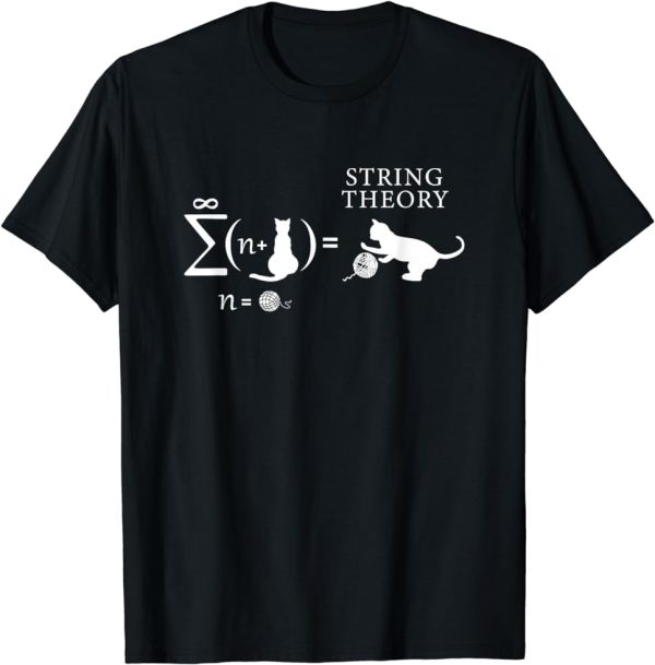 String Theory Cat And Yarn Sarcastic Science Humor T-Shirt