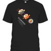 Sushi Sliding On Chopsticks Funny Kawaii Anime Japanese food T-Shirt