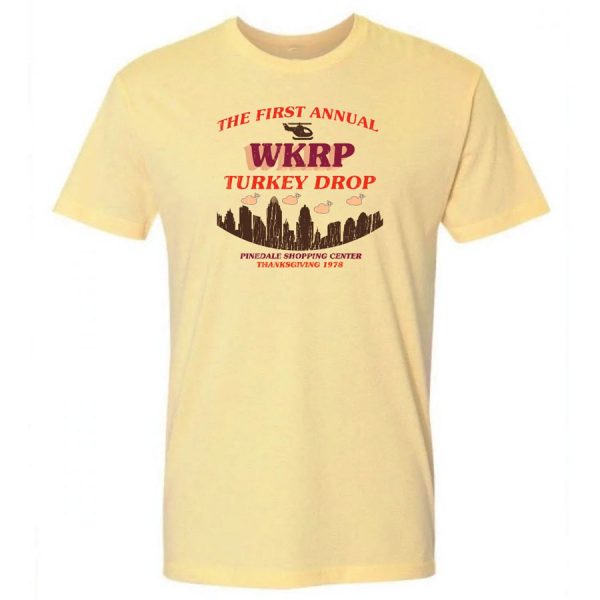 THE FIRST WKRP TURKEY DROP SHIRT