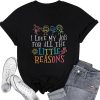 Teacher Shirts Women Love My Job for All The Little Reasons T Shirt School Shirt