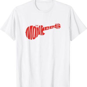 The Monkees Classic Red Guitar Logo White T-Shirt
