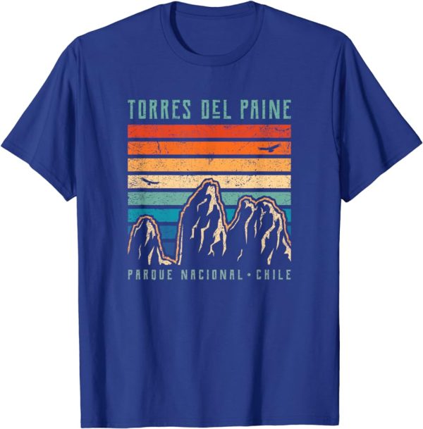 Torres del Paine – Retro Chile Mountains – Vintage Mountain T-Shirt