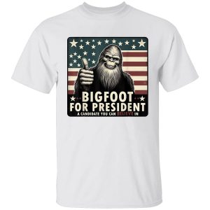 Vote Bigfoot for President 2024 Election T-Shirt