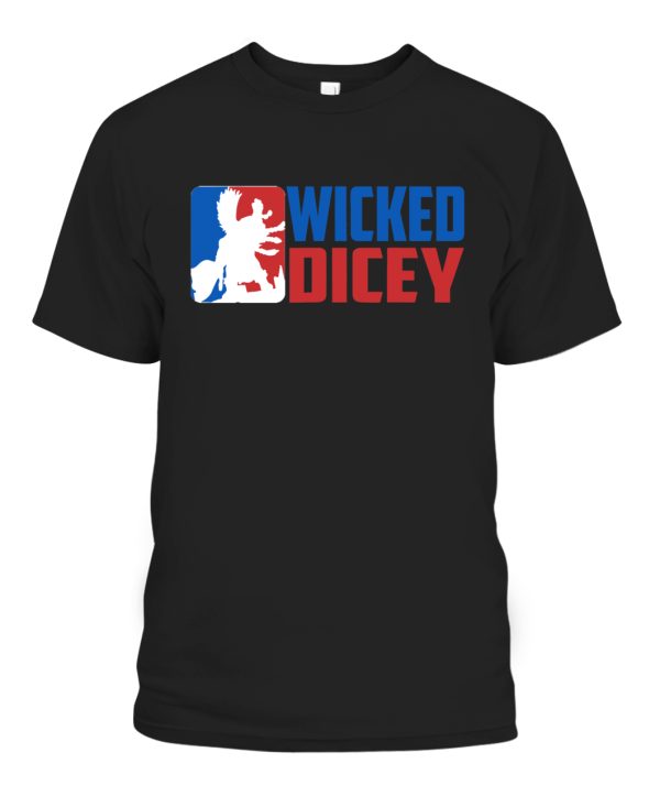 Wicked Dicey – Baseball Logo Style T-Shirt