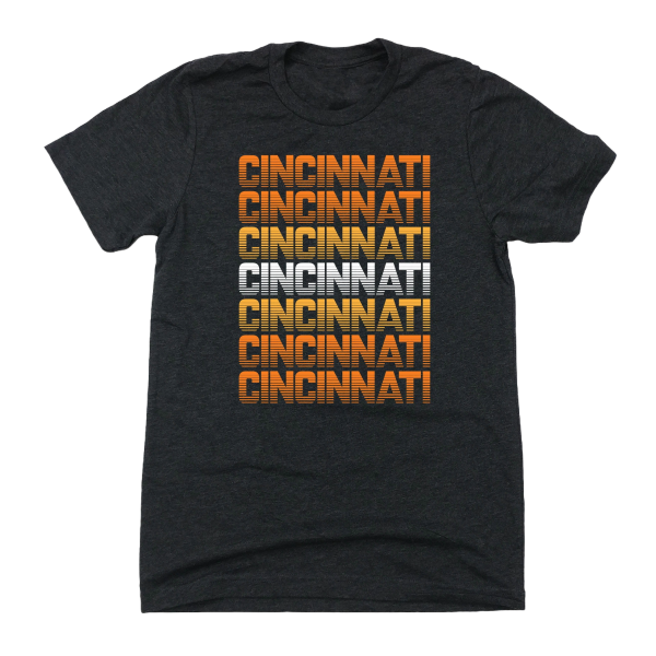 Black & Orange Cincinnati Retro