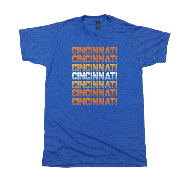 Blue & Orange Cincinnati Retro