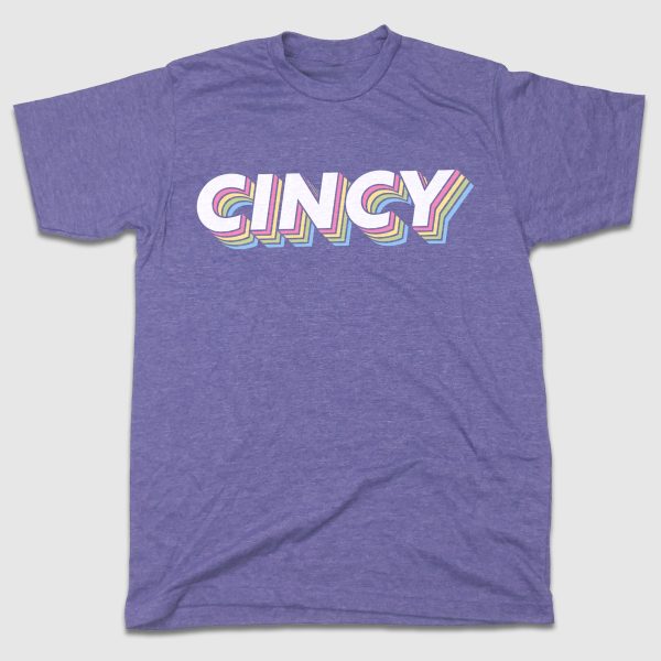 CINCY 3D Retro Logo Tee