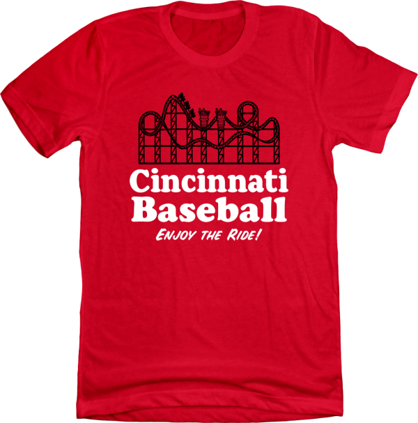 Cincinnati Baseball Roller Coaster Tee