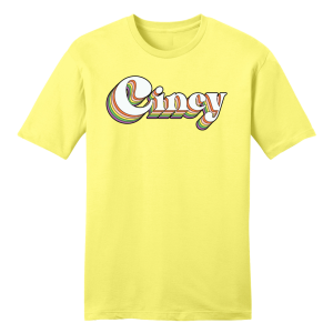 Cincy Multi Color Script Retro