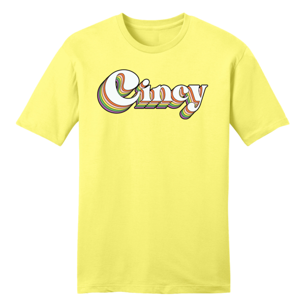 Cincy Multi Color Script Retro