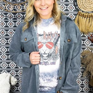 Denver Dreams Country Corduroy Blue Shacket