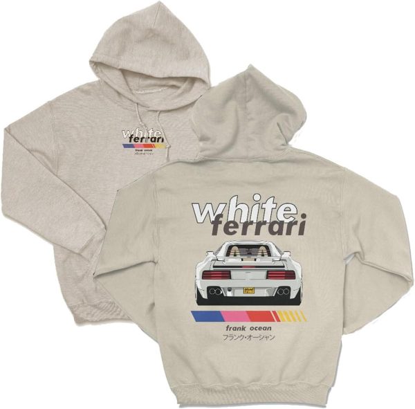 Frank Ocean White Ferrari Hoodie