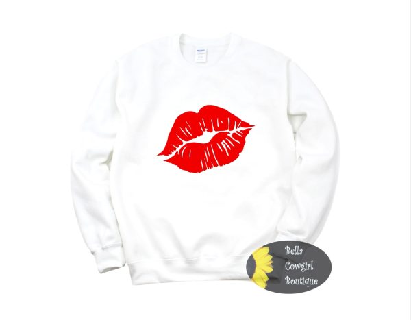 Kiss Lips Valentine’s Day Sweatshirt