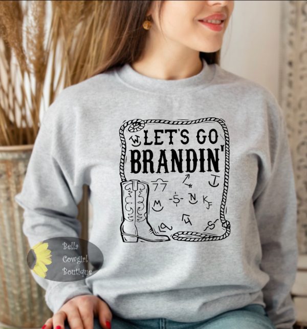 Let’s Go Brandon Brandin’ Western Patriotic Republican Sweatshirt