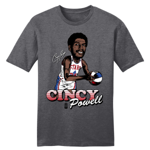 Official Cincy Powell ABA Player Tee